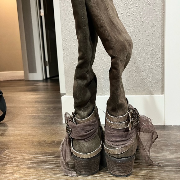 Not Rated taupe knee high boots - Picture 11 of 11